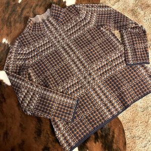 APPLESEED’S plaid mock neck sweater top